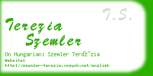 terezia szemler business card